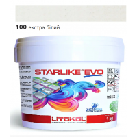 Фуга Litokol Starlike EVO 100, екстра білий, 1кг. Фуга Litokol Starlike EVO 100, екстра білий, 1кг.